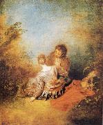 The Indiscretion, Jean-Antoine Watteau